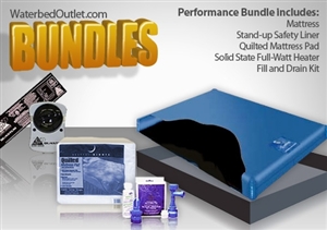 free flow waterbed mattress bundle