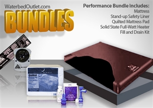 Free flow deluxe waterbed mattress bundle.