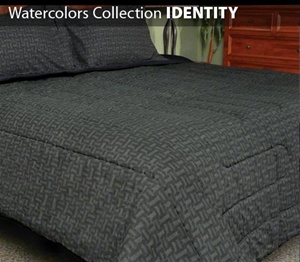 Watercolors Collection 3 Piece Comforter Set IDENTITY